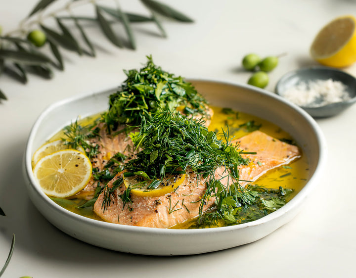 Olive Oil & Citrus Baked Salmon with Fresh Herbs