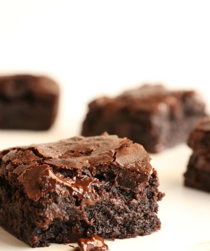 Best Ever Fudgy Brownies close up