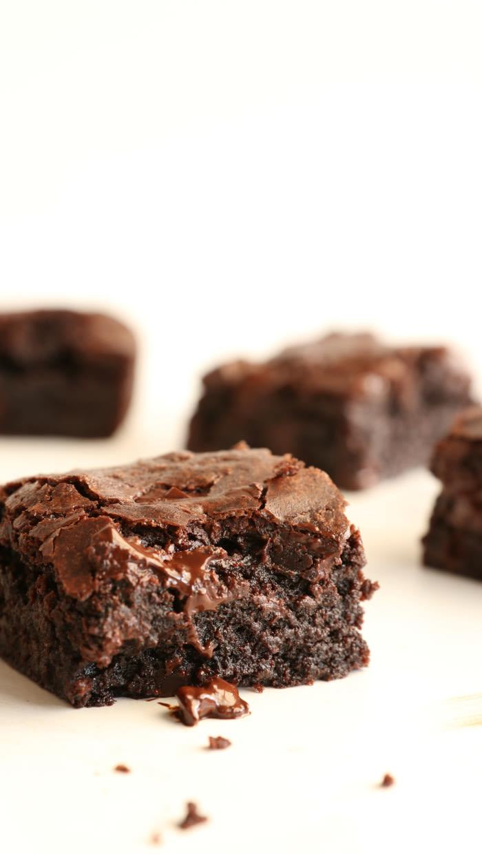 Best Ever Fudgy Brownies close up