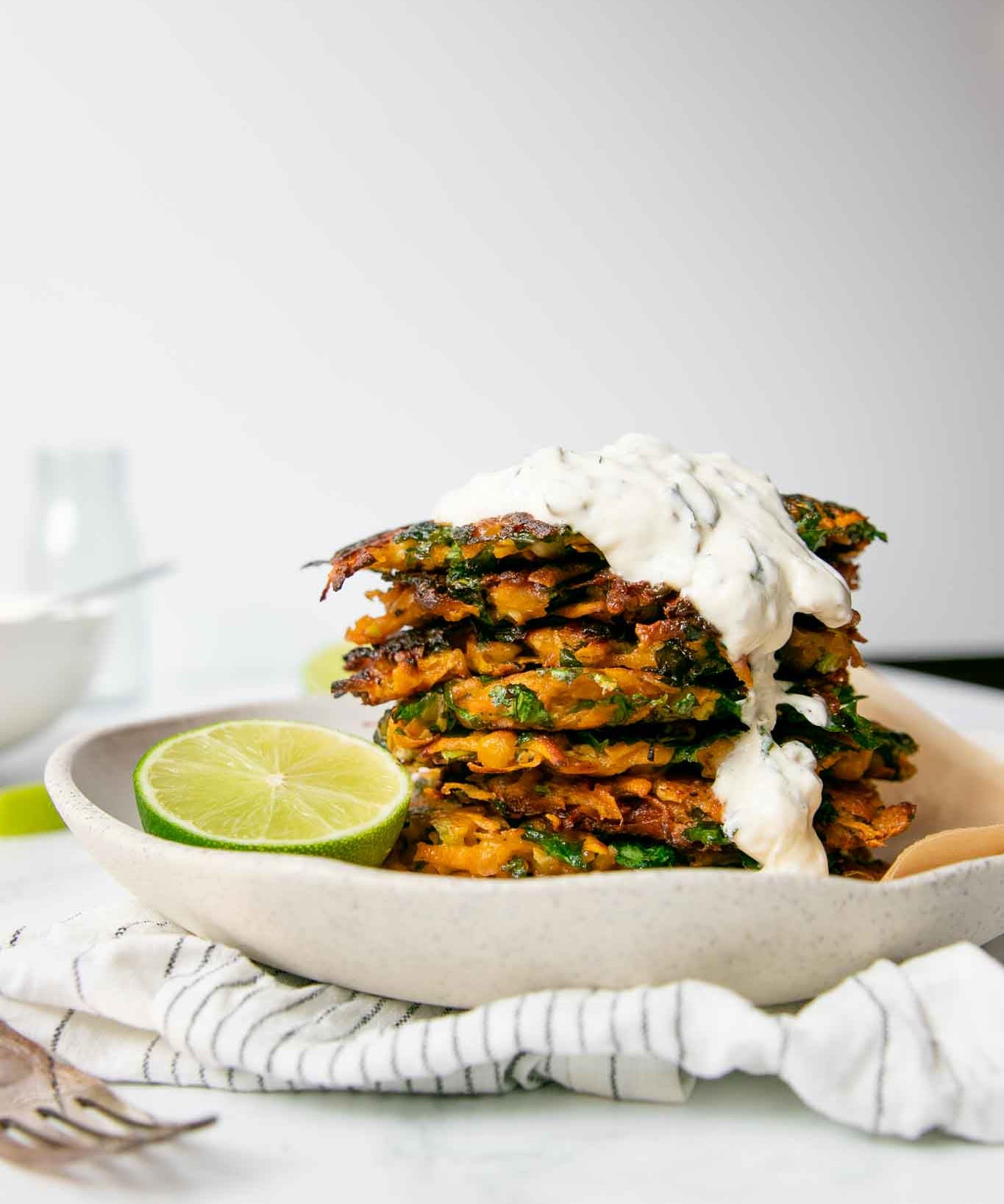 Sweet Potato and Chickpea Fritters