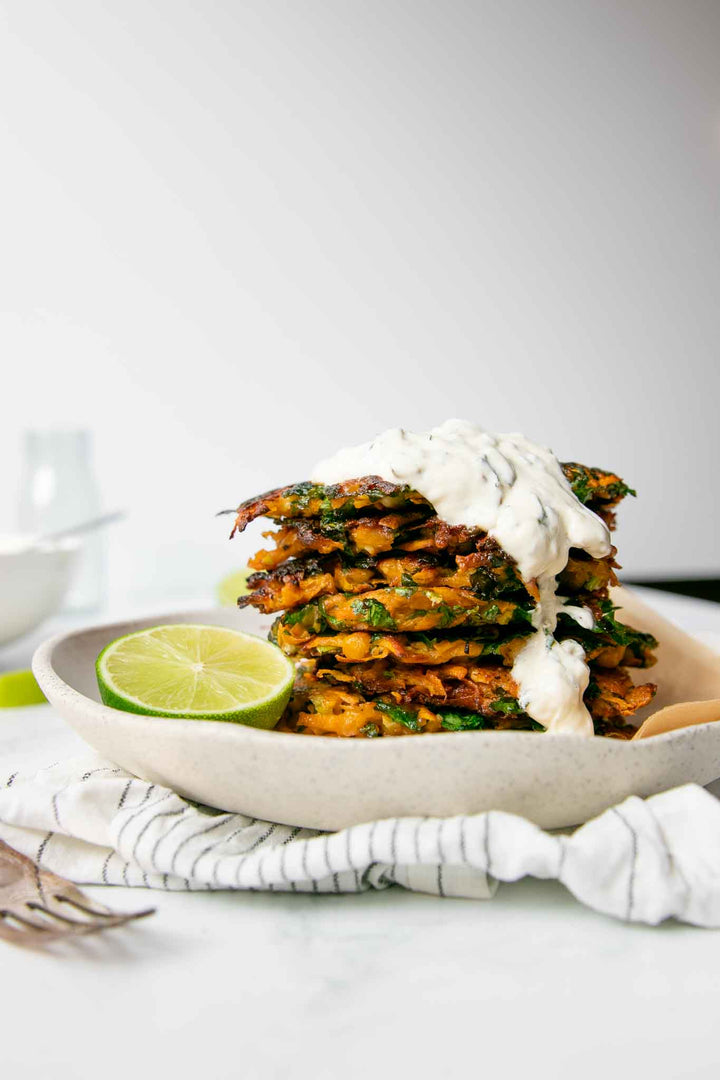 Sweet Potato and Chickpea Fritters